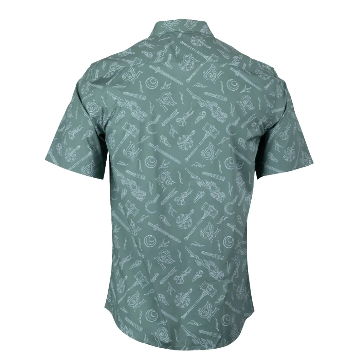 Bells Hells Weapons Button Down Short Sleeve Shirt
