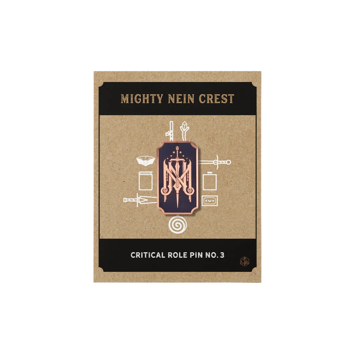 Critical Role Pin No. 3 - Mighty Nein Crest