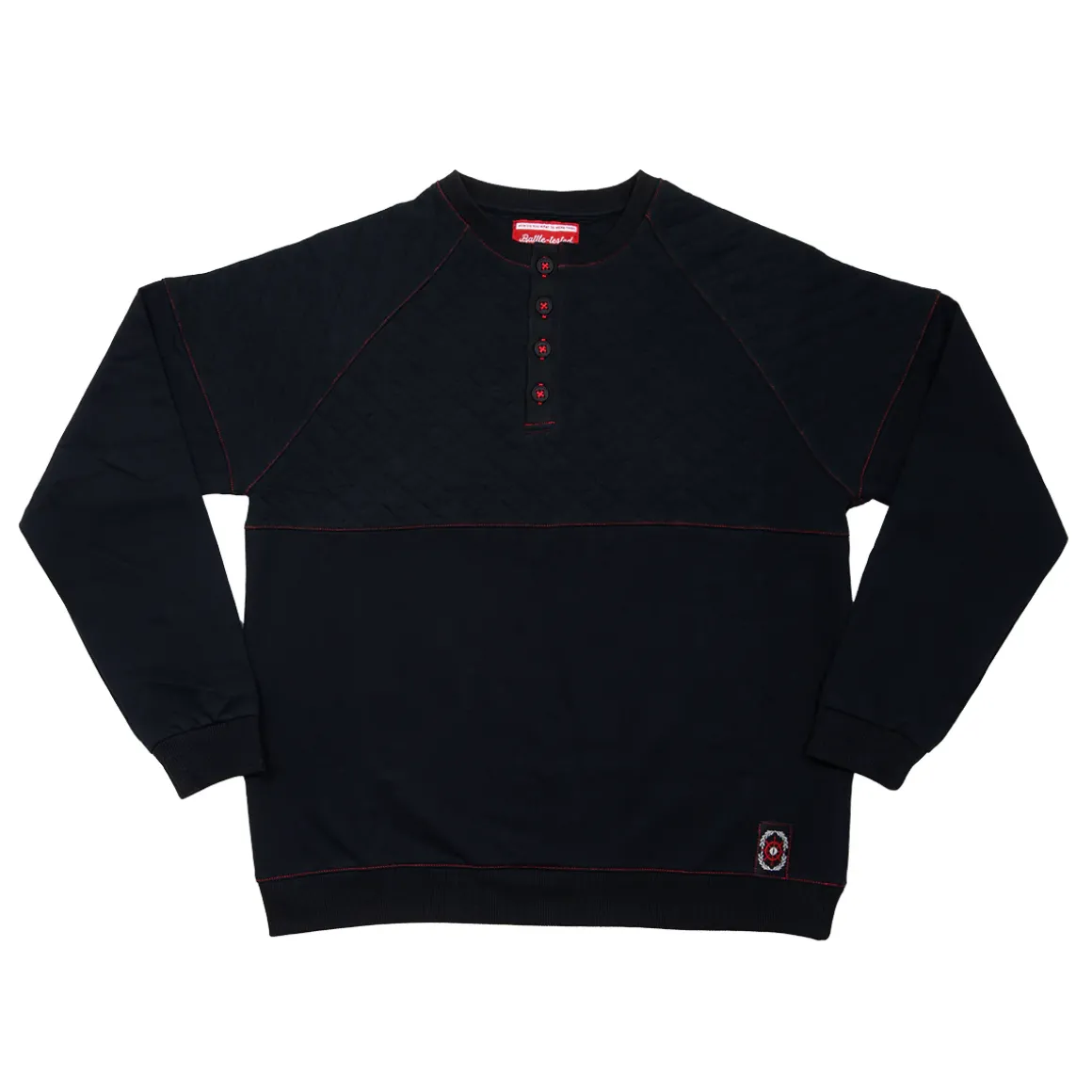 Fjord Stone Black Henley Long Sleeve Shirt