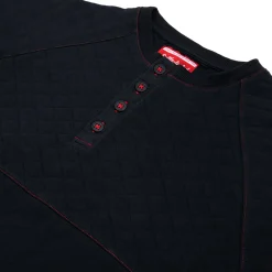 Fjord Stone Black Henley Long Sleeve Shirt