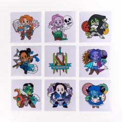 Mighty Nein Chibi Vinyl Decals