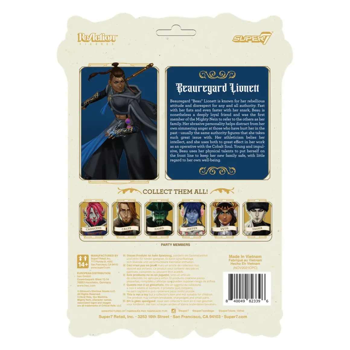 Mighty Nein ReAction Figure - Beauregard Lionett