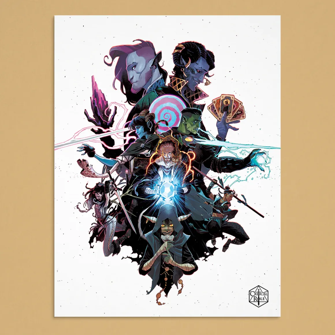 Mighty Nein 50th Episode Art Print by Matteo Scalera & Moreno Dinisio