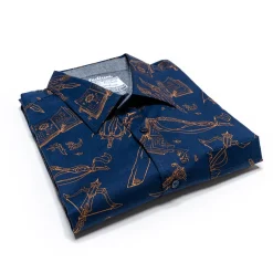 Mighty Nein Weapons Button Down Short Sleeve Shirt