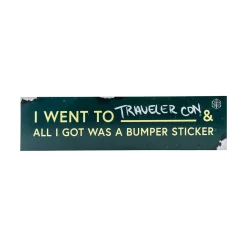 Traveler Con Bumper Sticker 3-Pack Set